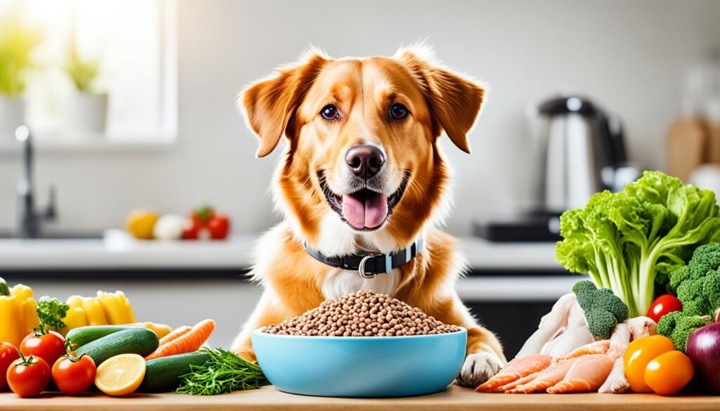 Balanced dog diets without grains