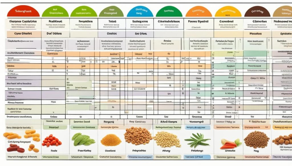 Dog Nutrition Analysis Table