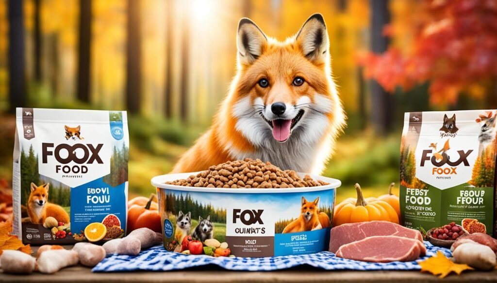 Premium pet diet for foxes