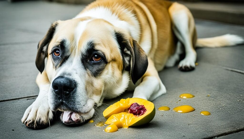 Risks of feeding mango to dogs