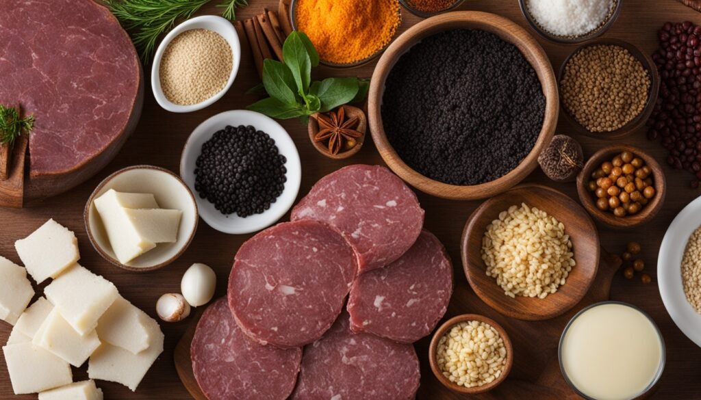 black pudding ingredients