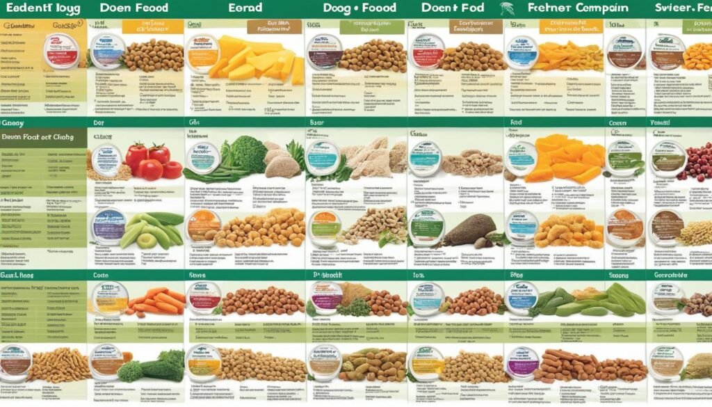 eden dog food comparison chart