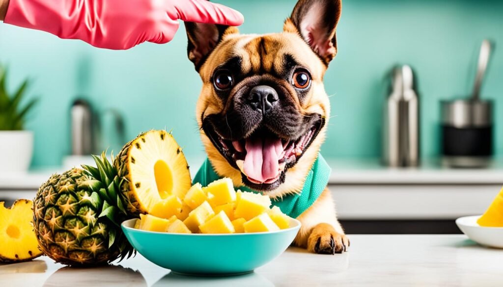 preparing pineapple for pets